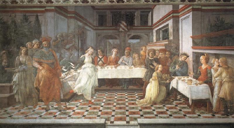 Fra Filippo Lippi The Feast of Herod Norge oil painting art